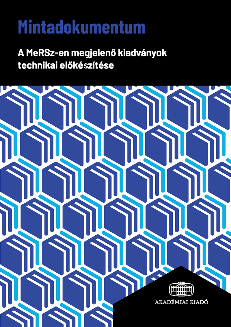 Mintadokumentum a mersz en megjelen kiadv nyok technikai el k sz t se