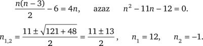 Másodfokú egyenlet megoldása és gyökök kiszámítása Másodfokú egyenlet megoldása, gyökök kiszámítása: n1=12, n2=-1.