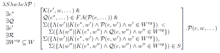 Matematikai logikai kifejezés kvantorokkal és operátorokkal Matematikai logikai kifejezés kvantorokkal és logikai operátorokkal, jelmagyarázattal