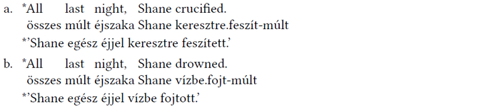 Mondat szerkezeti elemzése angol és magyar nyelven Két mondat szerkezeti elemzése angol és magyar nyelven, keresztre feszít és vízbe fojt példákkal.