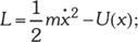 Lagrange-függvény képlete a klasszikus mechanikában A Lagrange-függvény képlete: L = 1/2 m x^2 - U(x); a klasszikus mechanikában.