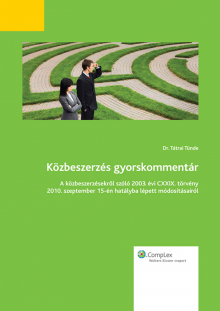 Közbeszerzés gyorskommentár