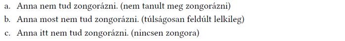 Három ok, amiért Anna nem tud zongorázni: nem tanult, feldúlt, nincs zongora.