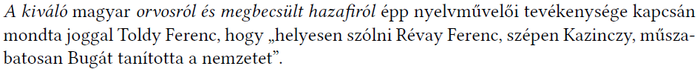 Bugát Pál nyelvművelői tevékenységéről szóló idézet Idézet Bugát Pál nyelvművelői tevékenységéről, amelyet Toldy Ferenc mondott.