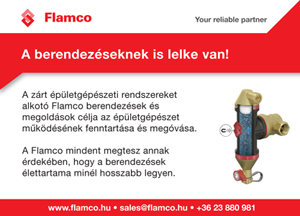 Flamco épületgépészeti berendezések, amelyek célja a rendszerek működésének fenntartása és megóvása.