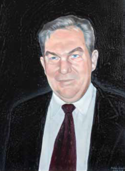 Formális öltözet fehér inggel, bordó nyakkendővel és fekete zakóval Formális öltözet, amely fehér ingből, bordó nyakkendőből és fekete zakóból áll, Pablo Picasso aláírással