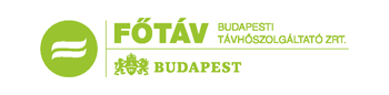 FŐTÁV Budapesti Távhőszolgáltató Zrt. logója, zöld színben, Budapest felirattal
