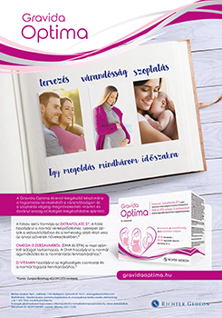 Gravida Optima étrend-kiegészítő, tervezés, várandósság, szoptatás, vitaminok és ásványi anyagok