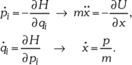 Hamilton-féle egyenletek és Newton második törvénye Hamilton-féle egyenletek és Newton második törvénye, fizikai képletek.