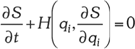 Hamilton-Jacobi egyenlet matematikai ábrázolása Matematikai egyenlet: ∂S/∂t + H(qi, ∂S/∂qi) = 0, Hamilton-Jacobi egyenlet.