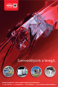 Helios ventilátorok reklám - Szenvedélyünk a levegő Helios ventilátorok reklám, piros absztrakt grafika, levegő iránti szenvedély, különböző ventilátorok képei