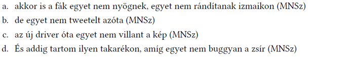 Humoros mondatok MNSz rövidítéssel Négy humoros mondat látható, mindegyik végén az 'MNSz' rövidítéssel.