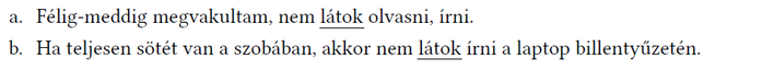 Mondatok a látás nehézségeiről Két mondat a látás nehézségeiről, egyik a félig-meddig megvakulásról, másik a sötét szobában való írásról.