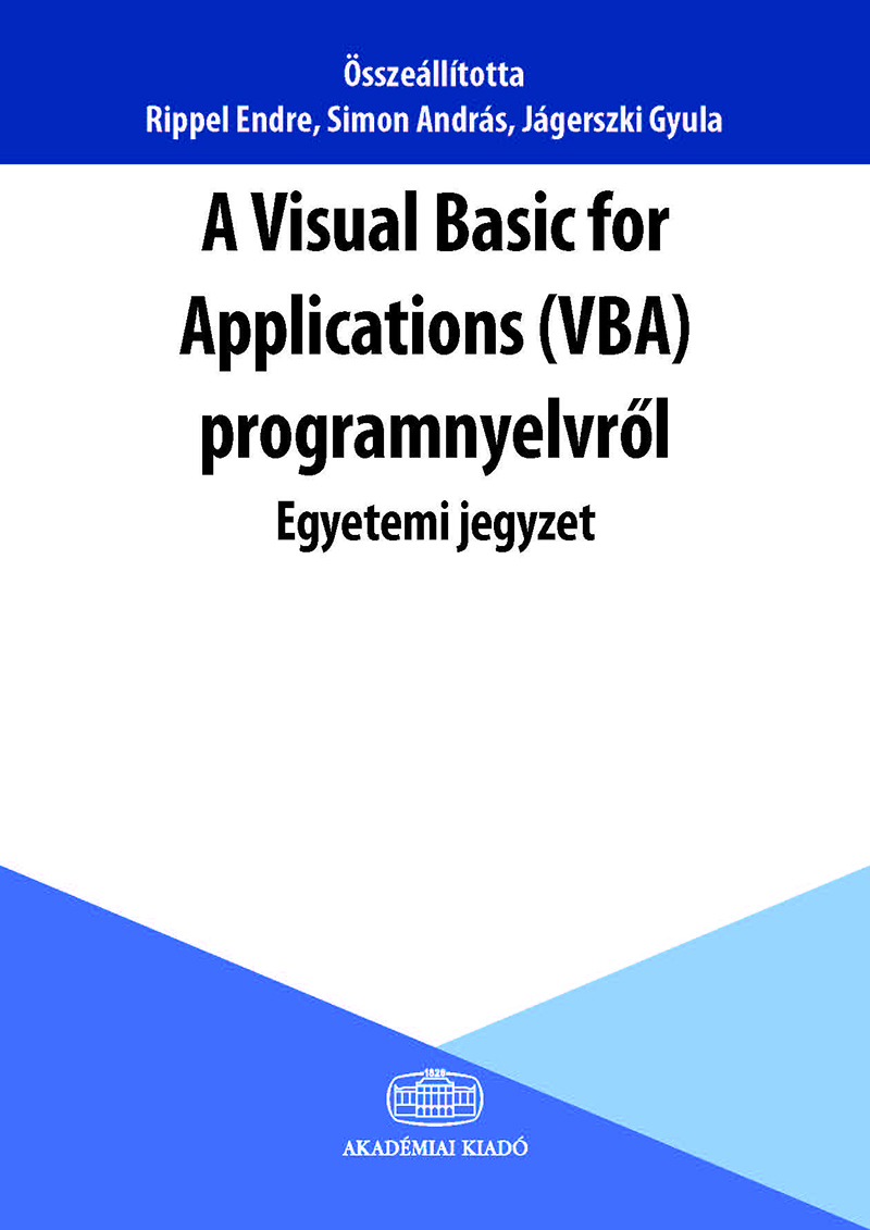 A Visual Basic for Applications (VBA) programnyelvről