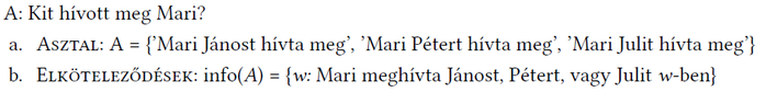 A kép Mari meghívásának logikai feladatát mutatja be, ahol János, Péter és Juli szerepel.