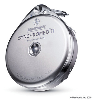 Medtronic SynchroMed II programozható pumpa, orvosi eszköz, implantátum