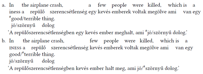 Mondatszerkezet és nyelvi elemzés példák Két mondat szerkezeti elemzése nyelvi változatokkal és kiemelésekkel.
