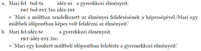 Két mondat a múltbeli emlékek felidézéséről és képességéről, Mari gyerekkori élményei.