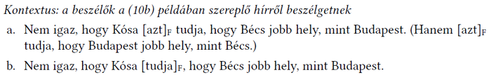Nyelvészeti példa a mondatok jelentésének különbségeiről Budapest és Bécs összehasonlításával.