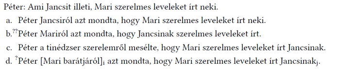 Nyelvi elemzés Péter, Jancsi és Mari szerelmes leveleiről Nyelvi elemzés különböző mondatszerkezetekkel Péter, Jancsi és Mari szerelmes leveleiről.