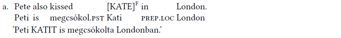 Pete also kissed KATE in London. Peti is megcsókolta Kati Londonban.