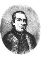 Történelmi személy portréja homályosított arccal Történelmi személy portréja klasszikus öltözetben, homályosított arccal