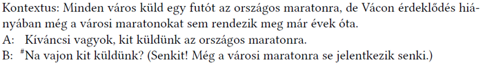 Párbeszéd a városi és országos maratonokkal kapcsolatos érdeklődés hiányáról Vácon.